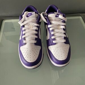 Nike Purple and White Dunks